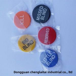 Juego de Fichas de Póker Texas Hold'em de Cinco Colores Directo de Fábrica, Ficha de Dealer, Big Blind y Big Dealer con Bandeja para Pequeños Dealers - Product Image 4