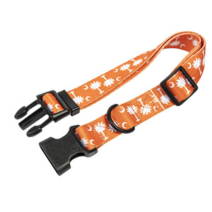 Nouvelle innovation personnalisée en vente en gros collier de luxe mignon pour animaux de compagnie en polyester de sublimation double face avec collier de <span class=keywords><strong>chien</strong></span> réglable - Product Image 1