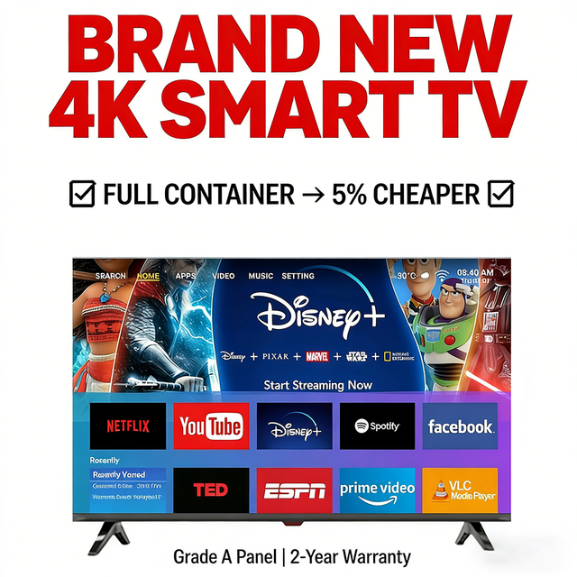 Wholesale Cheap Smart Android LED TV 32 43 50 55 65 75 85 Inch FHD 4K UHD Television Factory Price Bulk Sale