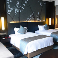 Cadres de lit jumeaux de luxe pour hôtel, tailles Twin XL et Twin, cadres de lit double pour hôtel, robustes et durables
