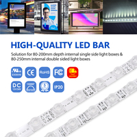 Barre Led dure haute puissance vue latérale boîte à lumière Ultra-mince signe lumière ruban Double face Edgelight barre lumineuse Led avec aluminium