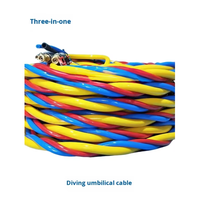 Hochwertiges 3/4-teiliges PVC 600V Tauchkabel mit Luft-/Kommunikations-/Videokabel und Schlauch für kommerzielles Tauchen