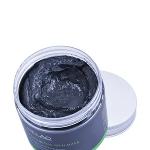 Oem Private Label Gezicht Comedondrukker Acne Pore Reiniging Actieve Bamboe Houtskool Zwarte Modder Klei Masker