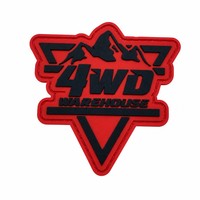 Patch en caoutchouc PVC 3D personnalisé avec logo en relief pour équipement de plein air, vêtements de travail, sacs et accessoires