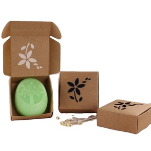 Boîte d'emballage de savon artisanal en papier kraft biodégradable écologique sur mesure avec fenêtre et logo - Product Image 3