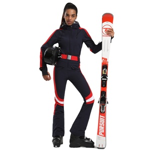 Traje de Esquí de Una Pieza para Mujer, Overol de Snowboard Ajustado para Exteriores, Conjunto de Esquí Cálido, <span class=keywords><strong>Ropa</strong></span> Impermeable y Cortavientos para Invierno - Product Image 1