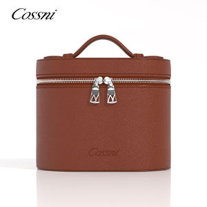Sac <span class=keywords><strong>de</strong></span> <span class=keywords><strong>toilette</strong></span> <span class=keywords><strong>de</strong></span> luxe COSSNI avec logo personnalisé en cuir véritable, grande capacité, organiseur <span class=keywords><strong>de</strong></span> maquillage <span class=keywords><strong>de</strong></span> voyage, <span class=keywords><strong>trousse</strong></span> <span class=keywords><strong>de</strong></span> <span class=keywords><strong>toilette</strong></span> pour femmes - Product Image 1