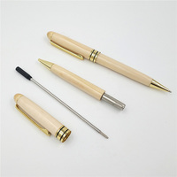 Stylo roller en bois d'érable Offre Spéciale stylos en bois bon marché avec logo personnalisé Stylo à bille en bois matériau d'origine