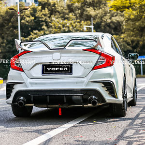Hot-Selling ABS Gullwing Rear Spoiler for Honda Civic 10th <strong>Car</strong> Exterior <strong>Accessories</strong> with Trunk Spoiler Wing - Product Image 4