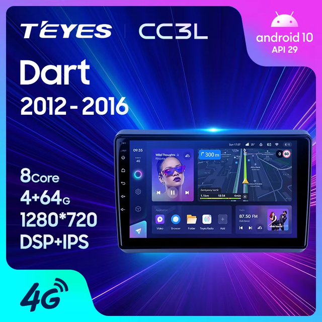 TEYES CC3L WIFI for Dodge Dart 2012 - 2016 Car Radio Multimedia Video Player Navigation Stereo GPS Android No 2din 2 Din Dvd