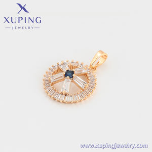 A00897381 XUPING prezzo economico gioielli in dollari in stile messicano bambina abbigliamento quotidiano 18 carati color oro sintetico CZ 3A + ciondolo in pietra - Product Image 6