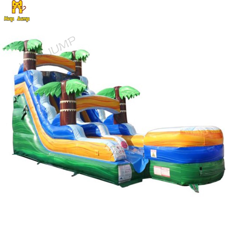 Летняя водная горка для детей 18 футов 20 футов 22 фута надувная водная горка надувная тропическая мраморная детская водная горка надувная