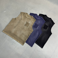 Débardeur Homme en Coton Texturé Effet Vieilli et Lavé, Maille Gaufrée, Nouvelle Collection 2026, Faible MOQ |   Vente directe d'usine, prix attractifs