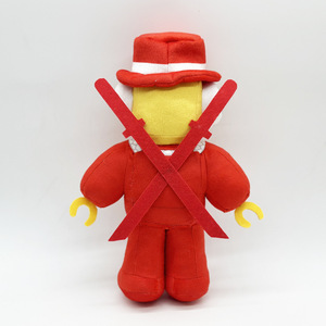 Logotipo personalizado robar un cerebro Jandel juguete de peluche de dibujos animados mono negro con un sombrero rojo muñecos de animales de peluche suave almohada regalo - Product Image 5