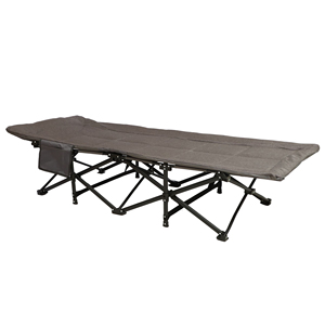 Lit pliant de luxe 75 pouces avec matelas intégré en mousse à mémoire de forme – Le meilleur lit de camping pour adultes, idéal pour la plage, le parc et l'extérieur – Design moderne en métal - Product Image 1