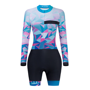 Combinaison de vélo d'été Ensemble de maillots de cyclisme Vêtements pour femmes Combinaison de peau de triathlon Respirant Bycyle Team Racing Uniform Outfit Gel Pad - Product Image 5