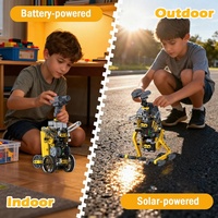 Kits robotiques éducatifs à énergie solaire 25 en 1, STEM, expériences scientifiques, projets de robots à énergie solaire, jouets de construction d'ingénierie