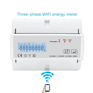 Contatore di Energia Trifase Diretto con Funzione Multi-tariffa, Display LCD, Wi-Fi Tuya, Montaggio su Guida DIN, Classe di Precisione - Product Image 1
