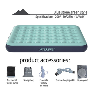 OUTAFUN Queen Size <strong>Air</strong> Mattress Outdoor Travel Ultralight Sleeping Pad <strong>Sofa</strong> <strong>Bed</strong> <strong>Air</strong> Mattress Electric Inflatable <strong>Bed</strong> - Product Image 5