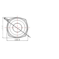 Haut-parleur large bande XDEC 118 mm 5 pouces 4 ohms 10 W/15 W pour l'audio multimédia et commercial