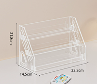 Support de Présentation en Acrylique Transparent Personnalisé à Plusieurs Niveaux pour Figurines d'Action, Cartes à Collectionner, Organisateur de Bureau