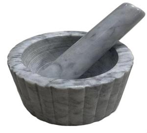 Haute qualité marbre naturel pierre mortier pilon grande taille herbe épices outil de meulage Shaker couvercle boîte cuisine utilisation pour poivre sel - Product Image 1