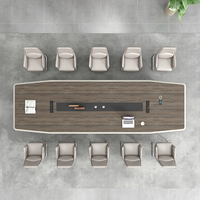 Table de conférence modulaire extensible haut de gamme Musen Modèle 816 avec chaises, table longue, style moderne et sensation de luxe léger, idéale pour les écoles.