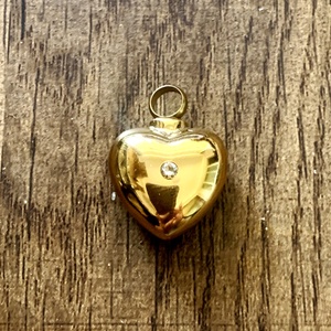 Corazón de cristal, cremación para cenizas, joyería, urna, recuerdo de acero inoxidable, urna conmemorativa, colgante, collar de corazón, amuletos funerarios, medallón - Product Image 1