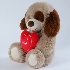 Oso de Peluche de San Valentín con Corazón y Perro de Peluche, Oso de Peluche de San Valentín con Corazón, Oso de Peluche Relleno con Corazón de Amor - Product Image 5