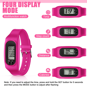 Reloj Inteligente de Silicona Personalizado con Podómetro para Caminar/Correr, Contador de Calorías y Contador de Pasos para Todas las Edades - Product Image 2