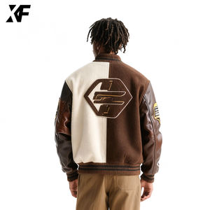 XUFEI produttore originale personalizzato di lana ciniglia ricamato da uomo in pelle da Baseball <span class=keywords><strong>giacca</strong></span> personalizzata Varsity <span class=keywords><strong>giacca</strong></span> - Product Image 3