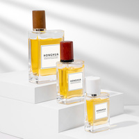 Flacons de parfum en verre rechargeables de luxe 30ml 50ml 100ml avec un élégant emballage cadeau pour la vente en gros