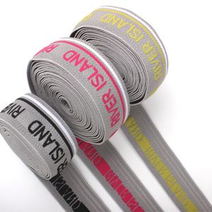 Custom <b>Elastic</b> Waistband Nylon Spandex Jacquard Eco-friendly Oeko-Tex Certified <b>Elastic</b> Band for Underwear Logo Printed Designer - Product Image 6