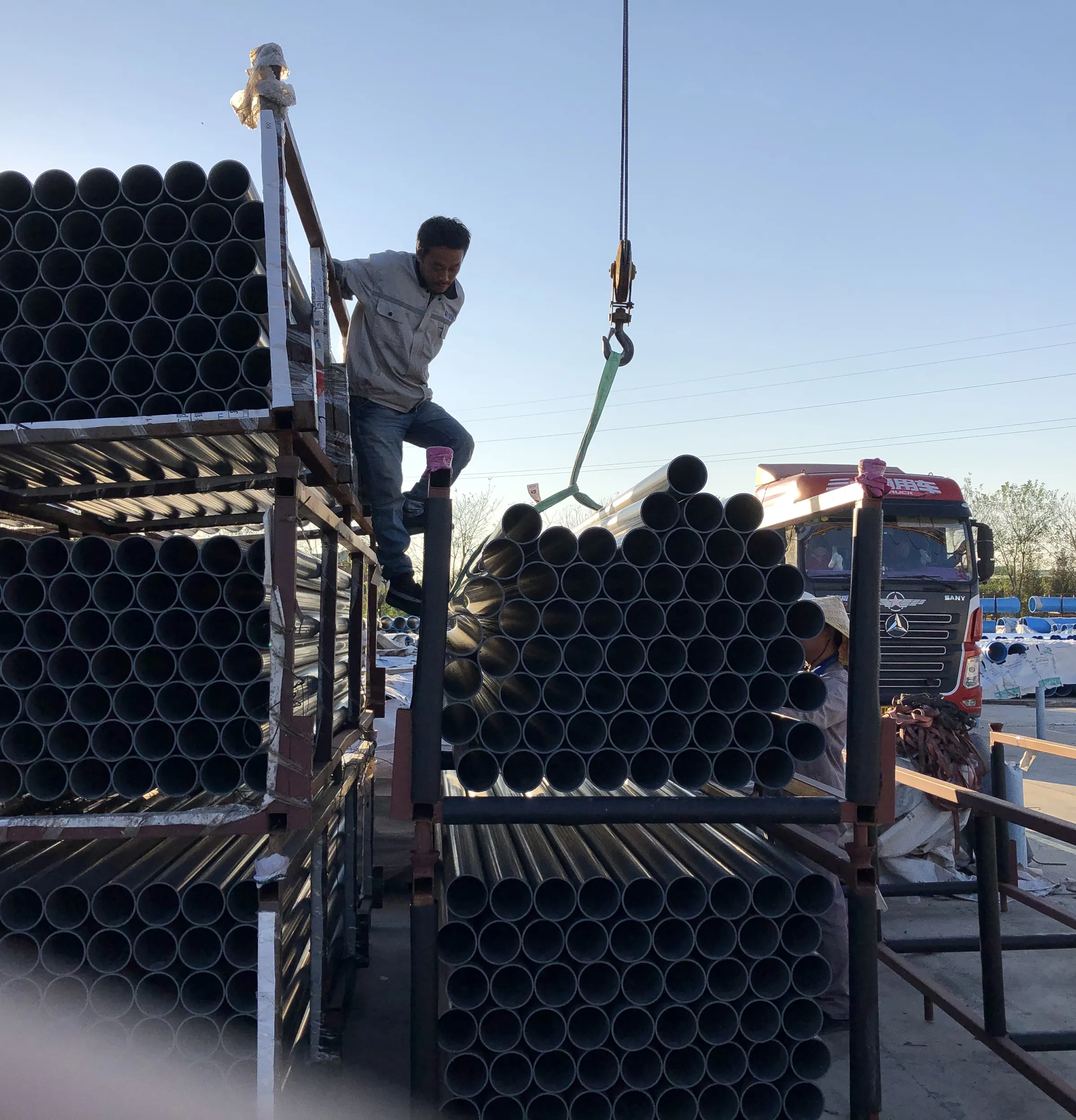 Tubería de plástico para drenaje de riego agrícola, tubería de PVC de 6, 8, 10 y 12 pulgadas, upvc