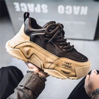 Chaussures de marque pour hommes automne, style jeune et moderne, sport et loisirs, pour étudiants, semelles épaisses, effet de hauteur, style urbain tendance