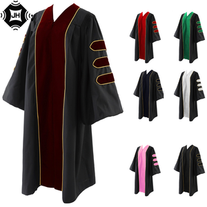 Túnica de Graduación Doctoral en Oferta, Personalizada con Logotipo Bordado, Túnica de Graduación de Doctorado - Product Image 1