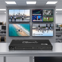 Controlador de Video Wall Comercial con Soporte para Modos de Empalme 1X2, 2X2, 1X3, 3X1, 1X4, 4X1, Entrada 4K 3840x2160 60Hz, Salida 1080P, FCC CE