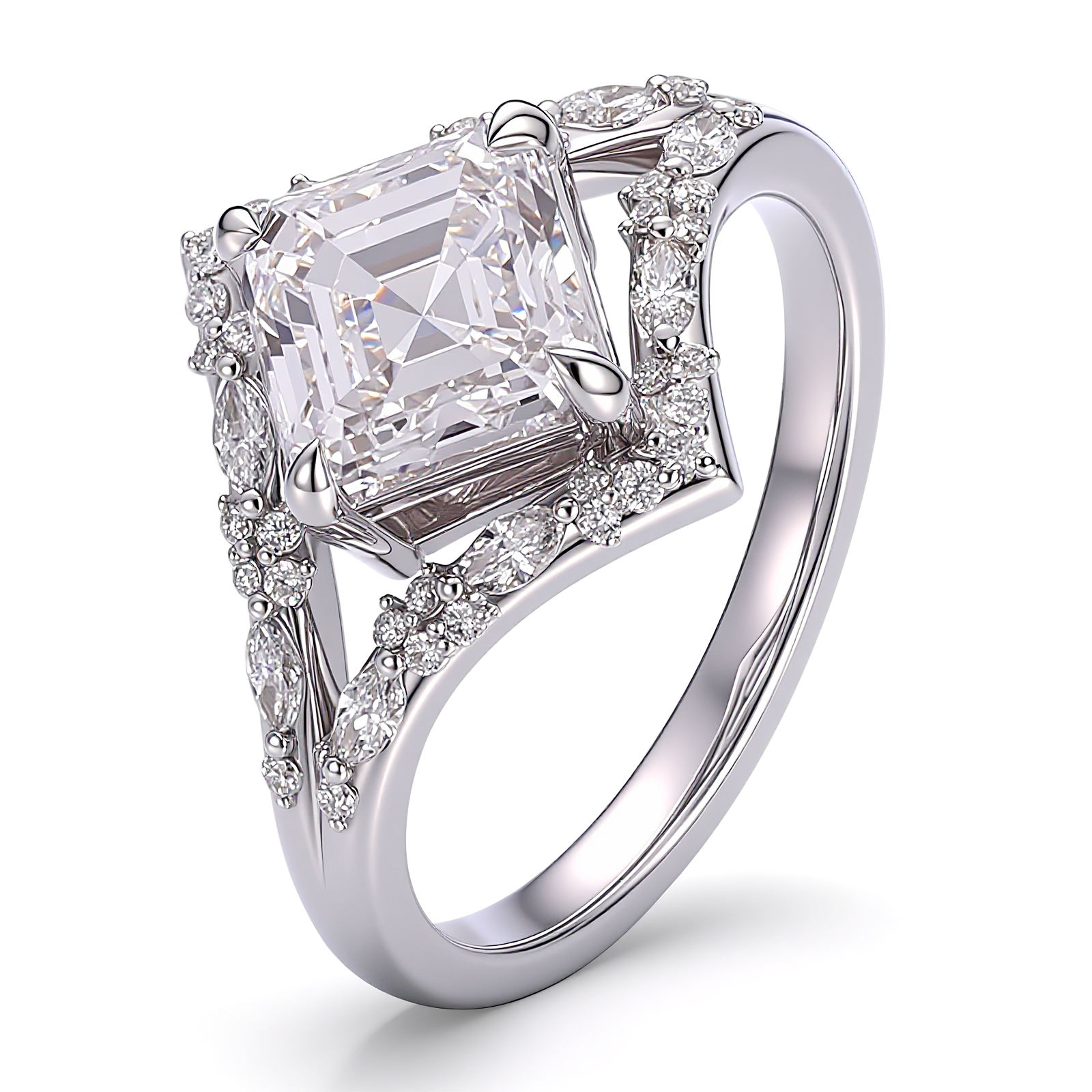 แหวนเพชรแล็บโกลด์ 10K ทองคำแท้