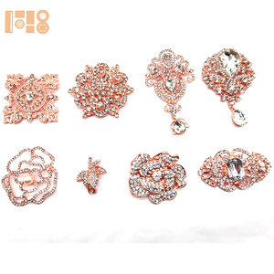 Diamante de imitación flor Rosa ropa decorativa vestido accesorios broche pera cuentas broches para <span class=keywords><strong>mujer</strong></span> joyería fina <span class=keywords><strong>boda</strong></span> - Product Image 6