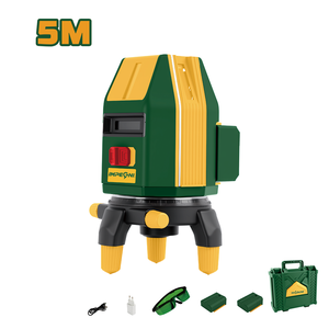 Laser Level Green Beam Cross Line Laser Level 360° Rotatable Base for Construction Tiling Wall Layout Measuring Tool