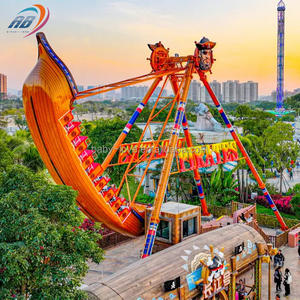 Op maat gemaakte professionele kermisattractie: elektrische grote schommel piratenschip van glasvezel voor parken - Product Image 5