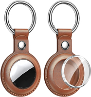 Étui en cuir PU personnalisé LeYi, protection PC, suivi anti-perte, protection contre les vols, housse de protection pour porte-clés Apple Airtag