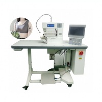 JY-601 Double largeur chevauchement épissage collage Machine à coudre industrielle pour T-shirts chemises vêtements de sport pliant