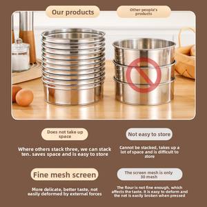 Setaccio per Farina in Acciaio Inox con Setacci Multi-Misura per Torte, Pane e Zucchero a Velo - Product Image 5
