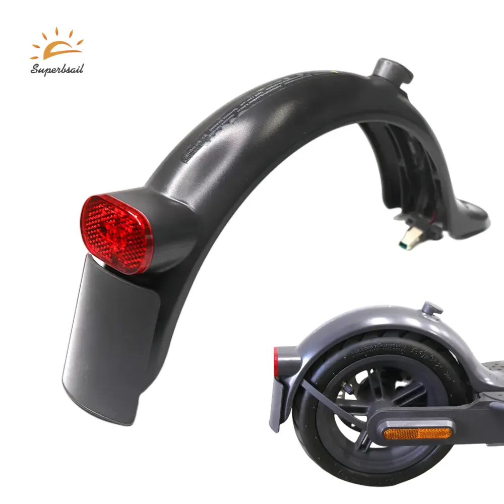 New Rear Fender With Taillight For Mi 3 PRO 2 1S Electric Scooter Skateboard Parts Bracket Electric Scooter Mudguard