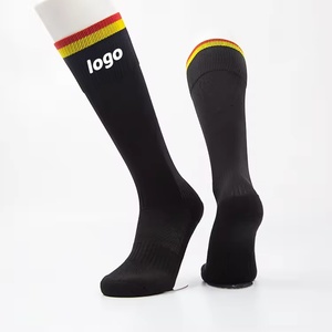 Wholesale Digital Printing Autumn Solid Color Knitted Football <b>Socks</b> Custom Breathable Non-Slip Youth Sports Soccer High Quality - Product Image 1