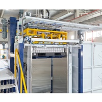 Système de déstackage automatique de bouteilles et de canettes LWT à économie d'énergie, de qualité alimentaire, avec mécanisme de serrage, partition supérieure et aspiration automatique sur palette