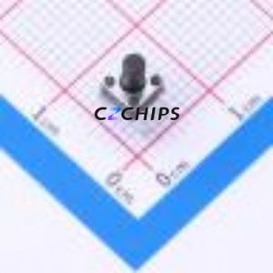 TS4565CJ 250gf 009 Tactile Switch Through hole Component (THT) Switch Single Pole Single Throw Round Button 2.5N Through Hole - Product Image 1