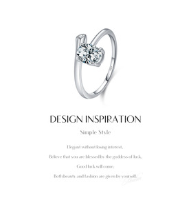 S925 <b>Silver</b> Classic Engagement <b>emerald</b> cut diamond <b>Ring</b> Round Brilliant Cut Diamond Prong Setting Women's Jewelry - Product Image 5