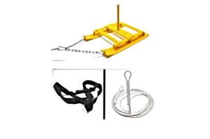 Traîneau de fitness réglable pour entraînement intensif, à charges de disques, avec ceinture lombaire et dispositifs de sécurité, pour entraînements avancés - Product Image 2